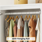 LIKIMIO Armoire Wooden Wardrobe Closet (70")