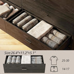 LIKIMIO LED & Power Strip Dresser 6-Drawer (59")