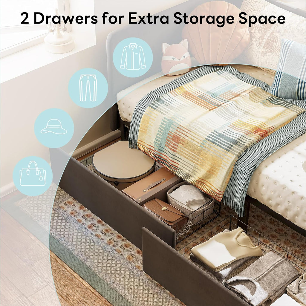 LIKIMIO Adjustable Bed Rails Corner Bed 