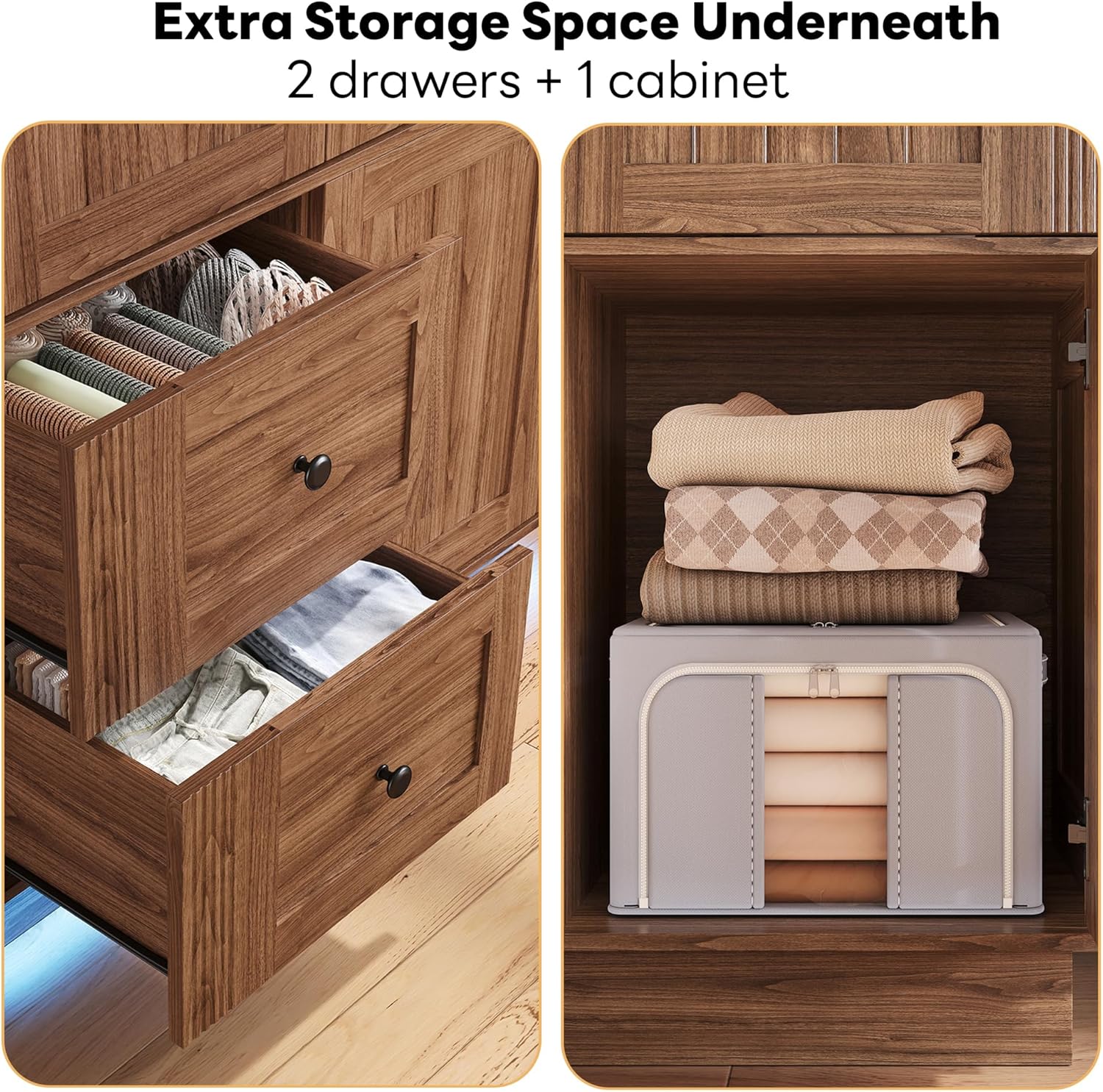 LIKIMIO 70“ Wooden Closet