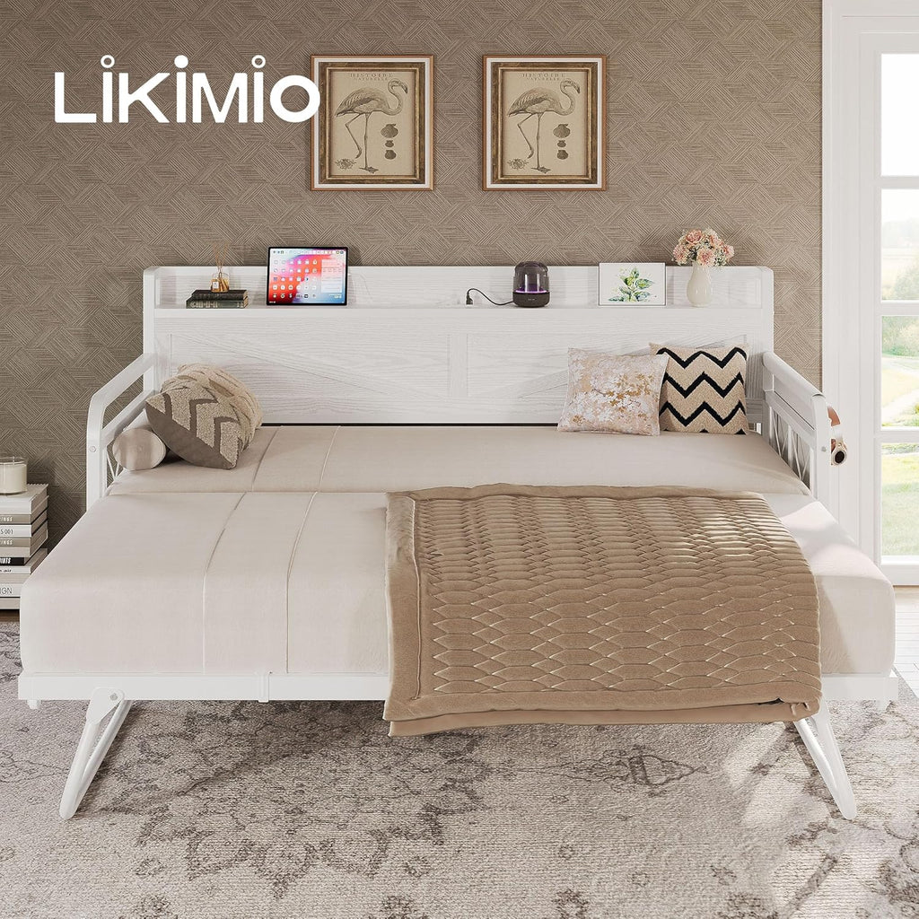 LIKIMIO Trundle Sofa Bed Frame