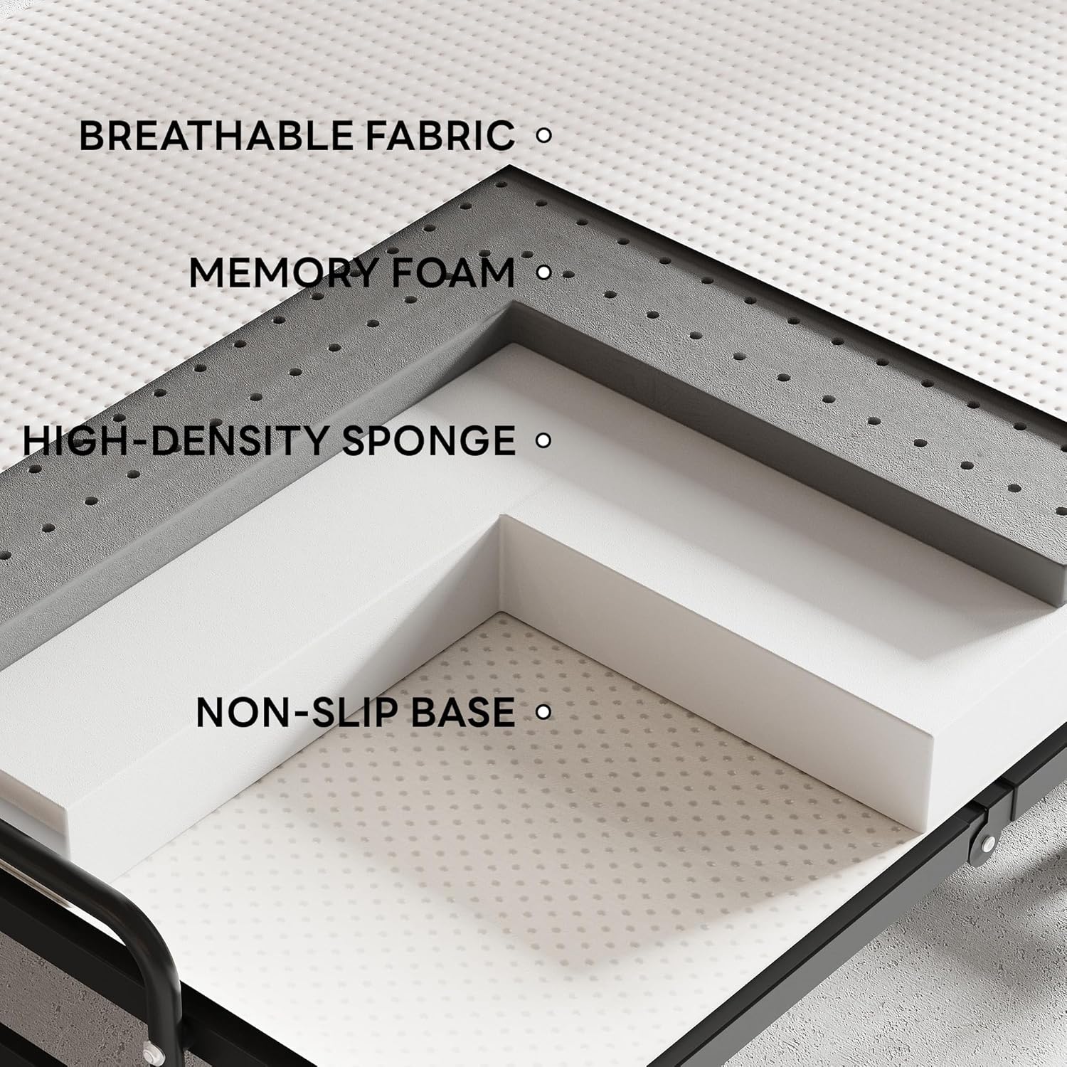 LKIMIO Portable Folding Bed & Marttress
