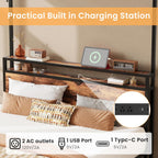 LIKIMIO Multifunctional Four-Post Bed Frame