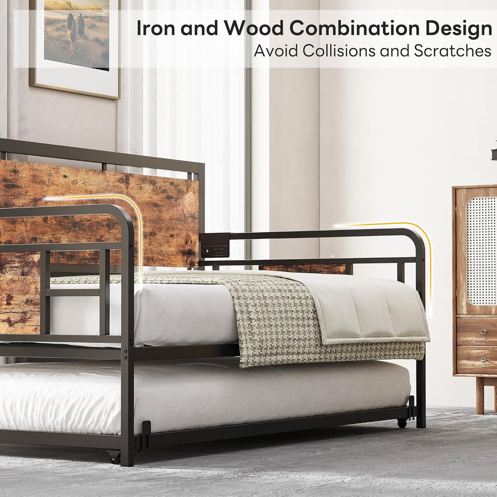 LIKIMIO Retro Pull-Down Sofa Bed