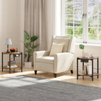 LIKIMIO 2-Tier Round End Table （15.8“）