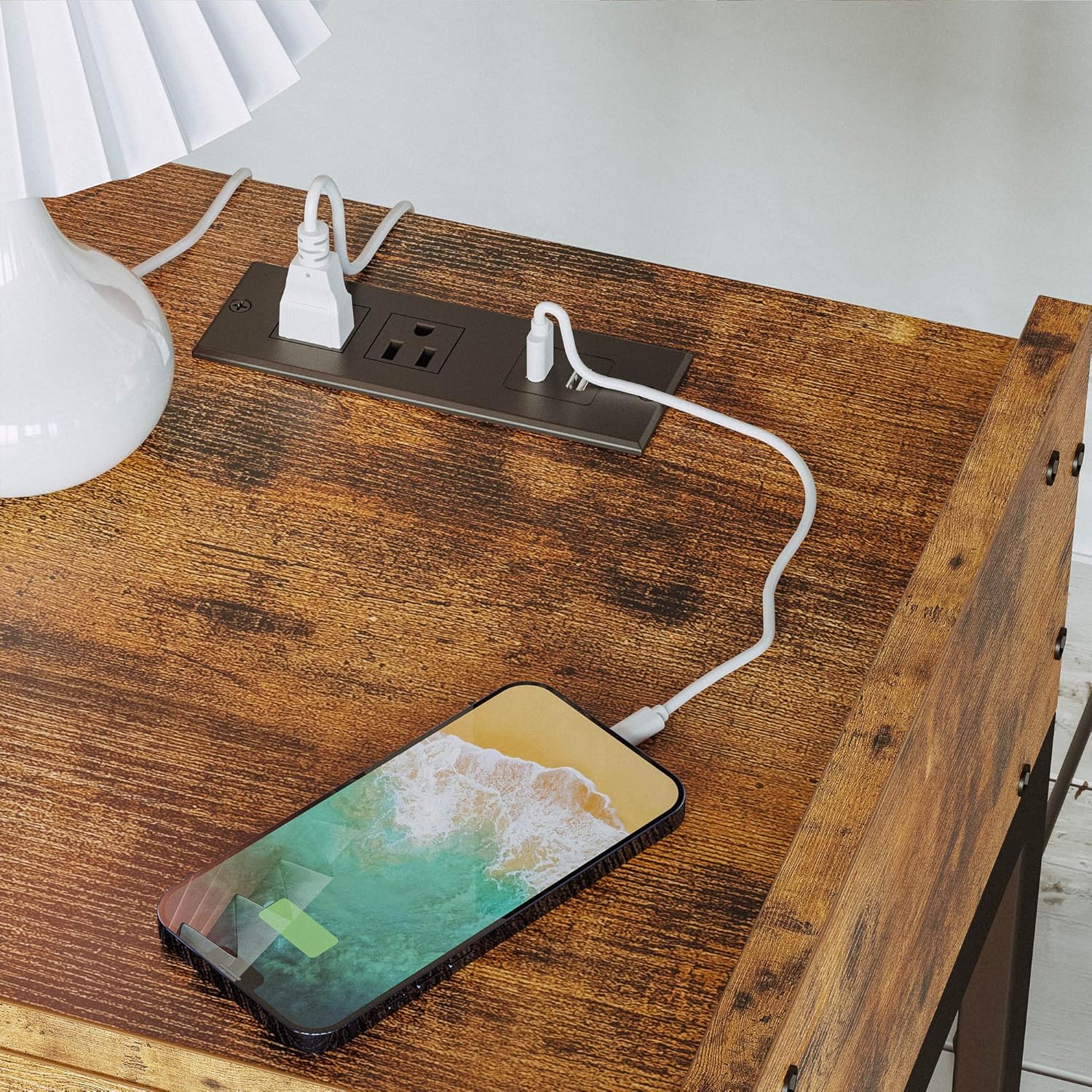 LIKIMIO Retro Charging Nightstand