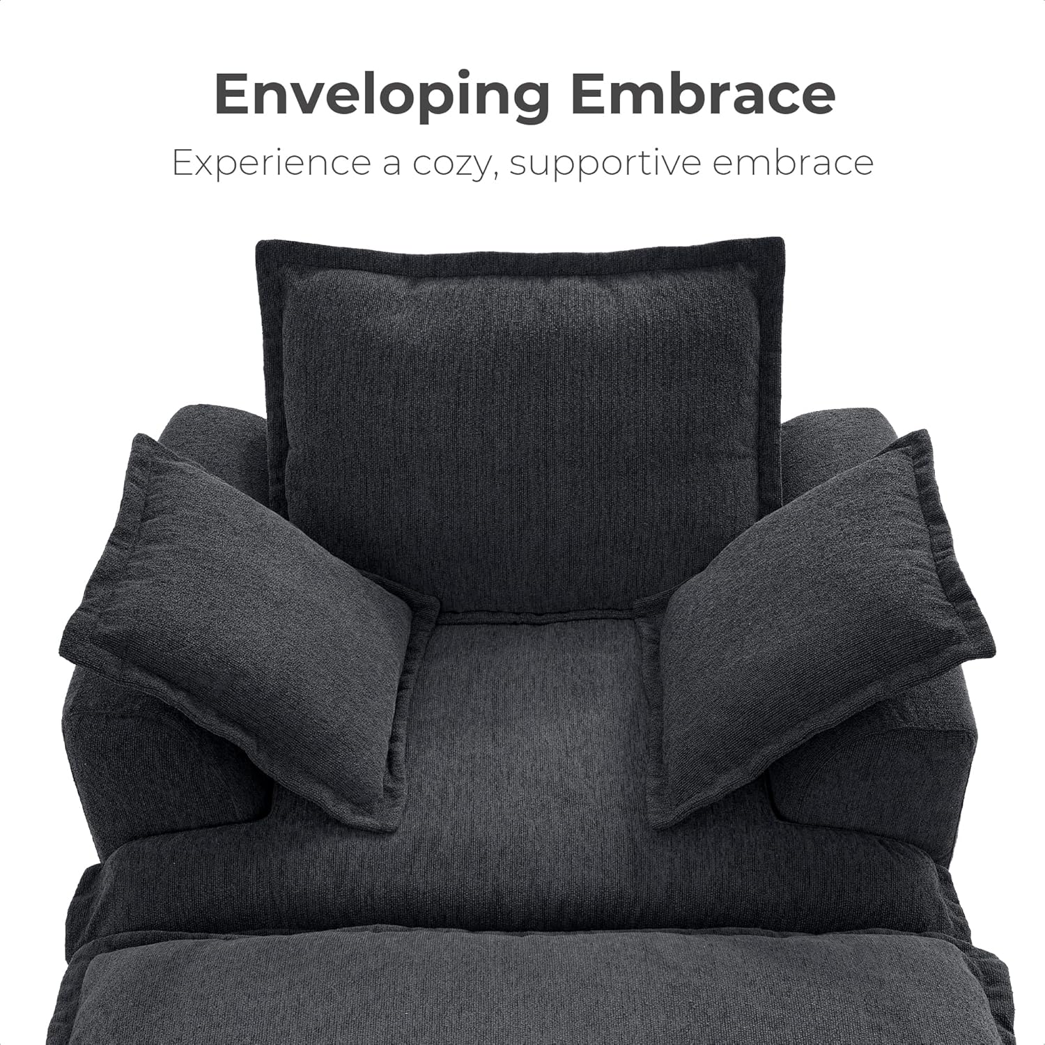 LIKIMIO Chenille Upholstered Sofa Bed（50”）