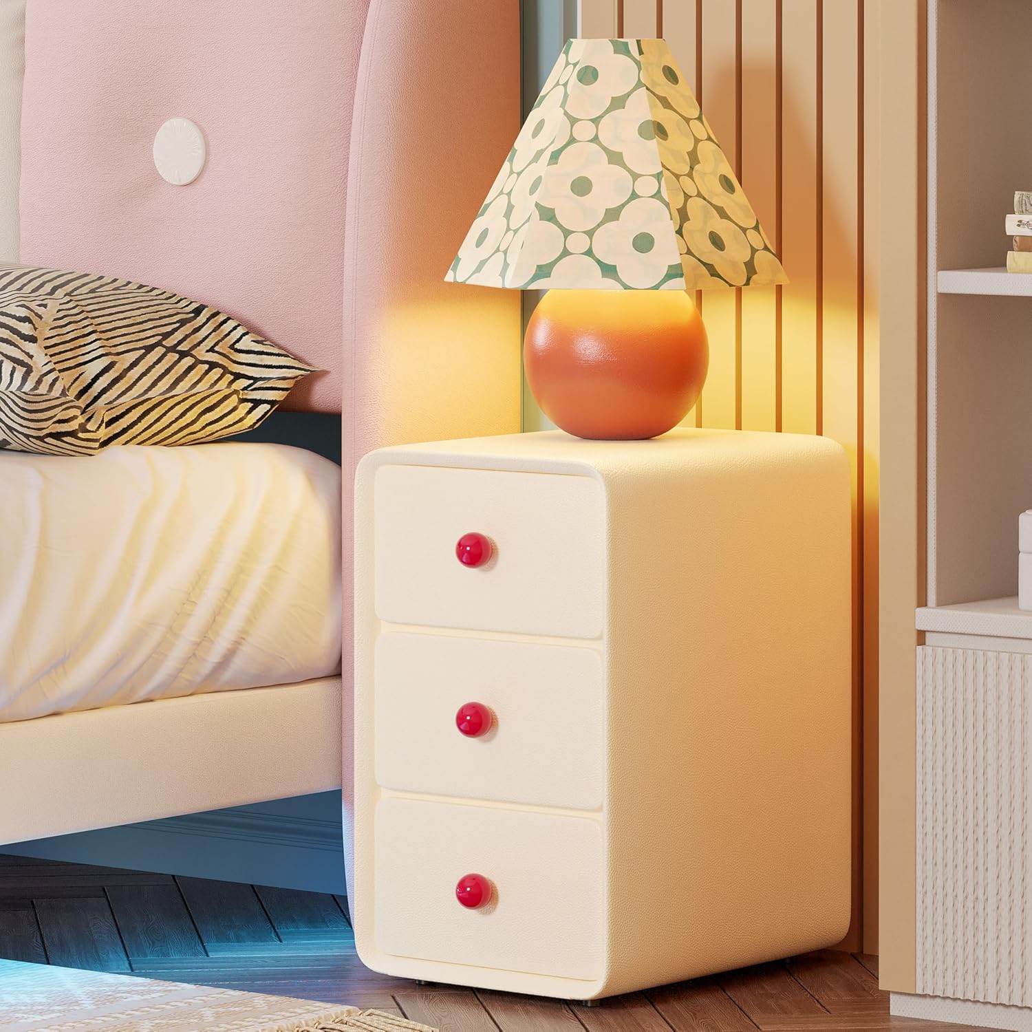 LIKIMIO Leather Nightstand