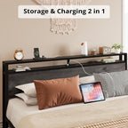 LIKIMIO Storage Retro Bed Frame