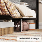 LIKIMIO Storage Retro Bed Frame