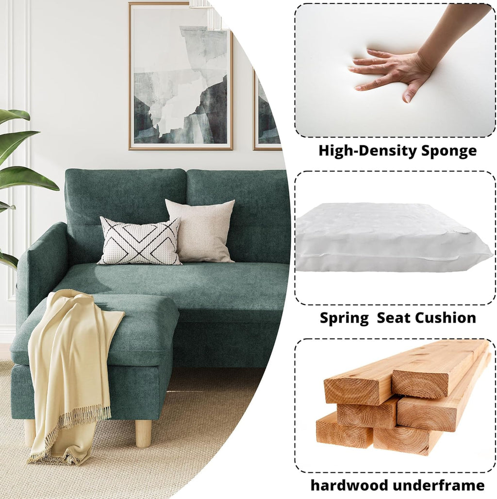 LIKIMIO 80" L-Shaped Sofa
