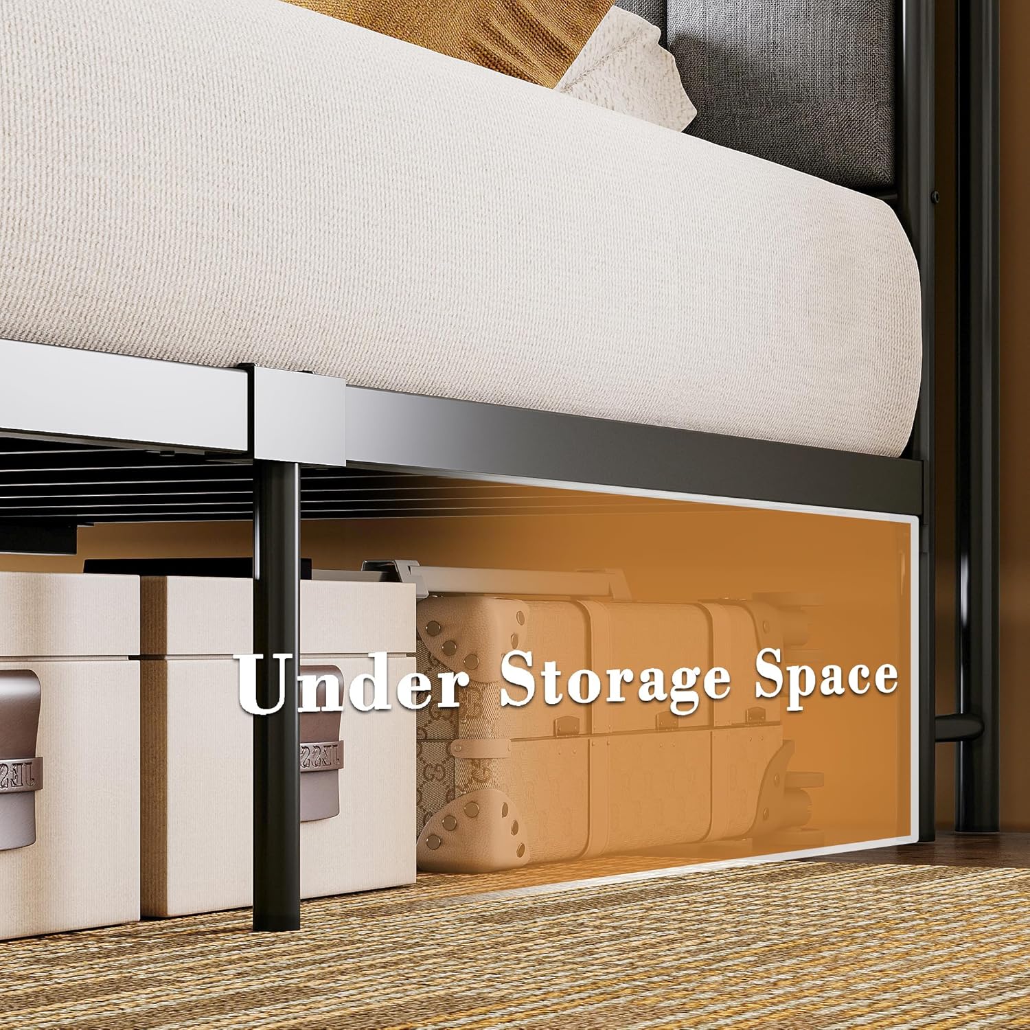 LIKIMIO Canopy Bed Frame