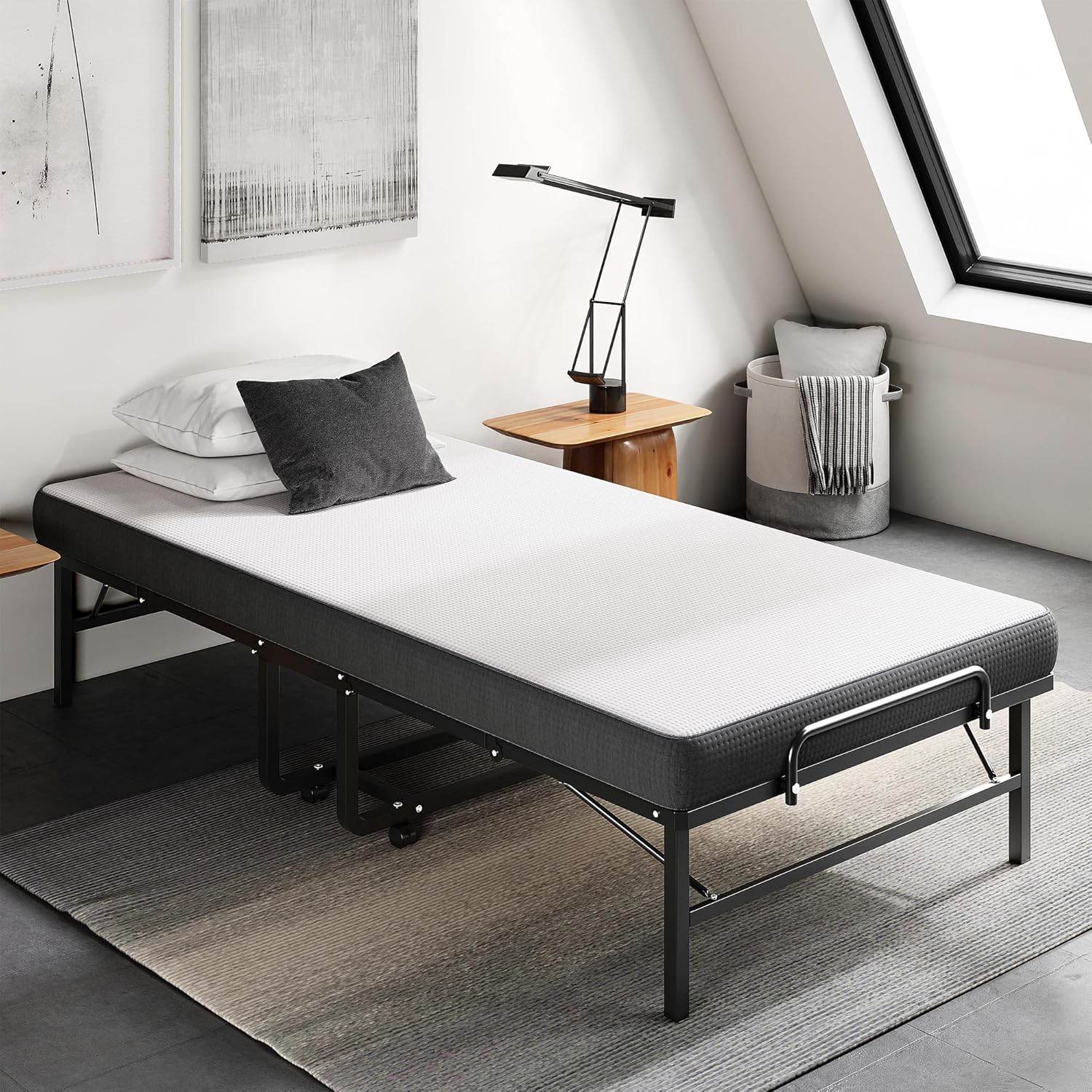 LKIMIO Portable Folding Bed & Marttress