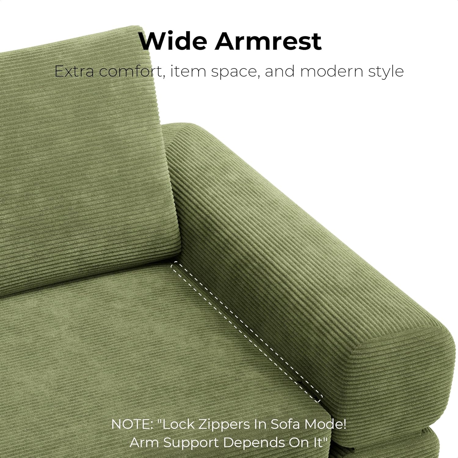 LIKIMIO 3-in-1 Convertible Sofa Bed & Foldable Mattress