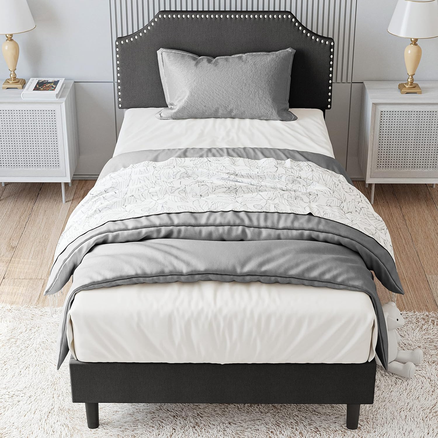 LIKIMIO Signature Nailhead Bed Frame