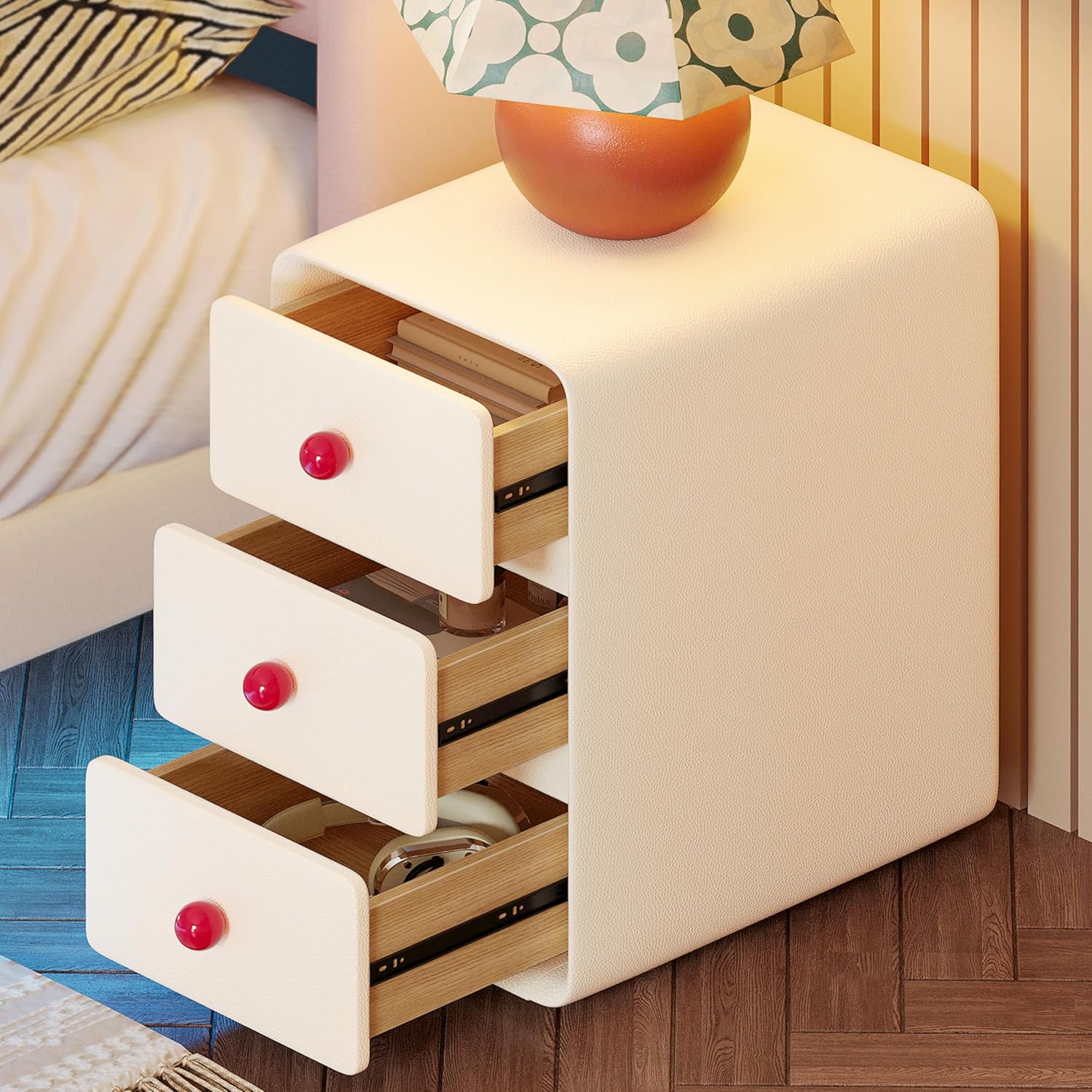 LIKIMIO Leather Nightstand