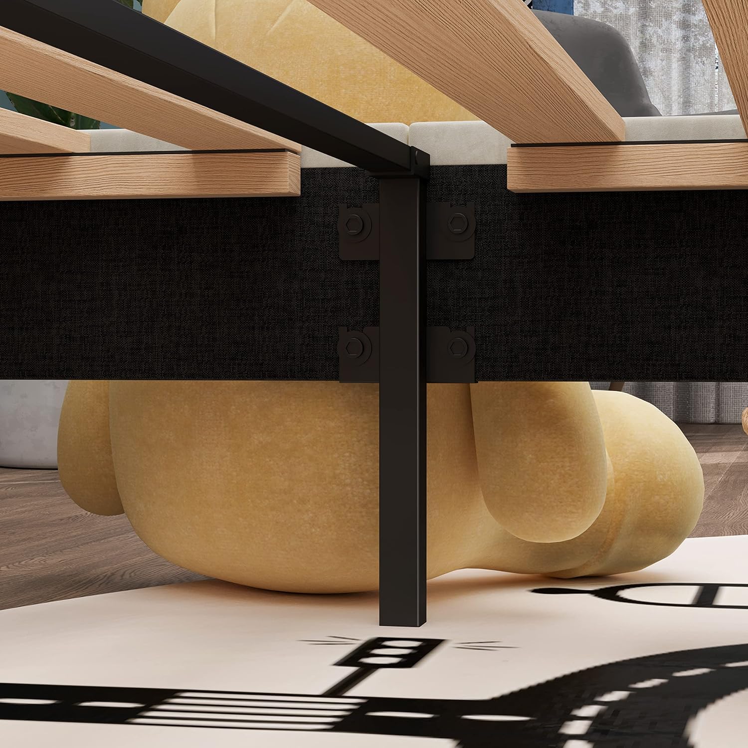 LIKIMIO Velvet Single Bed Frame