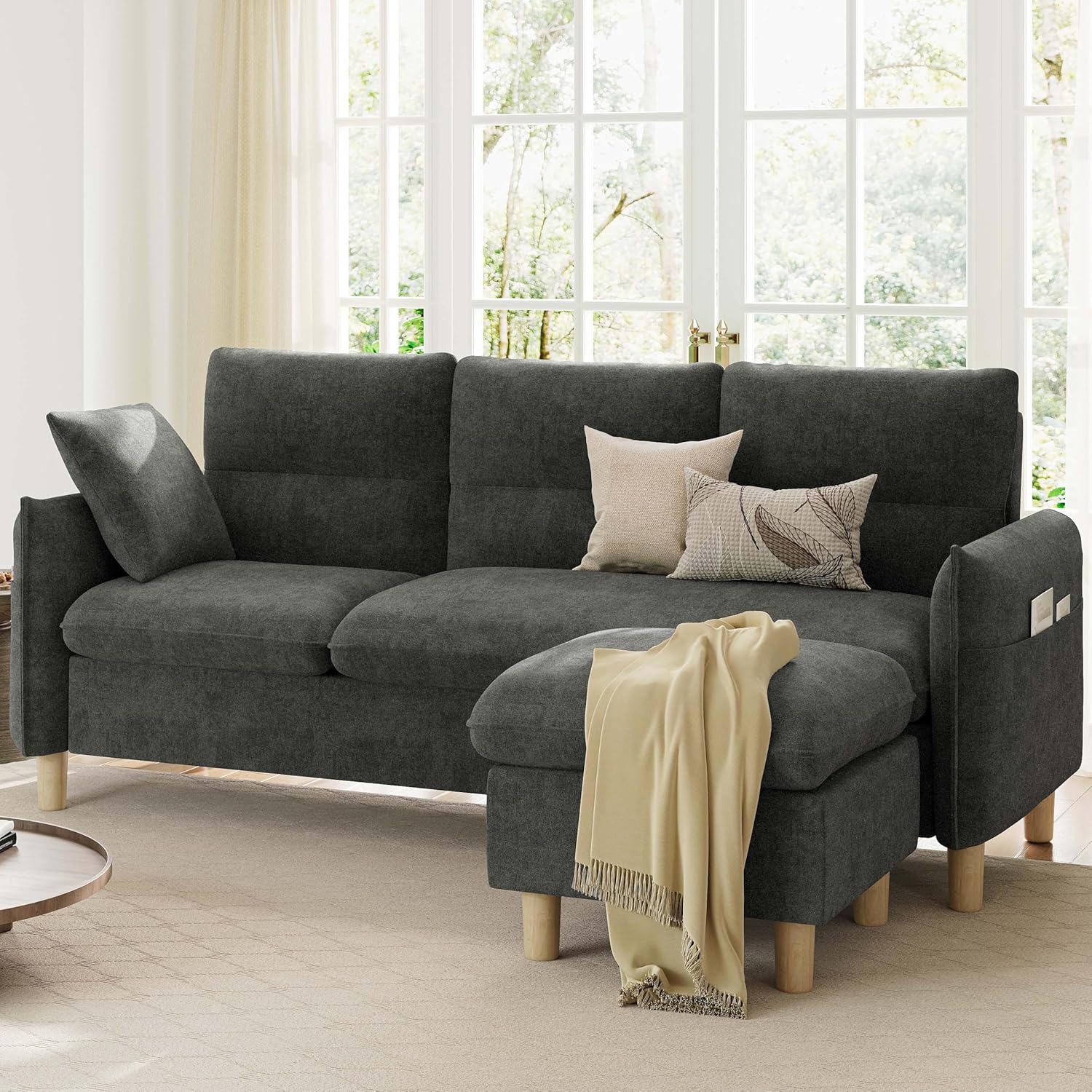 LIKIMIO 80" L-Shaped Sofa
