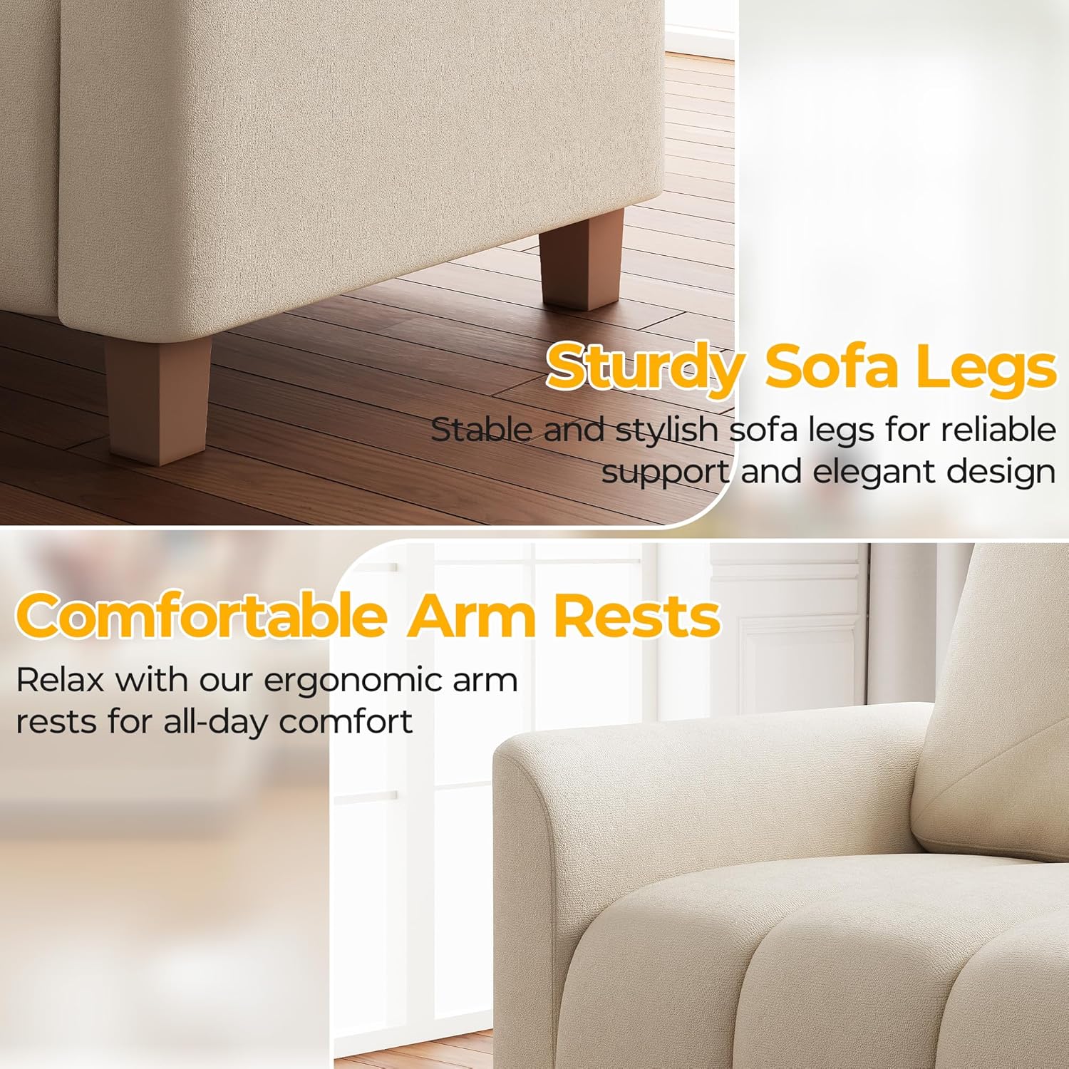 LIKIMIO 79" Clouds Loveseat