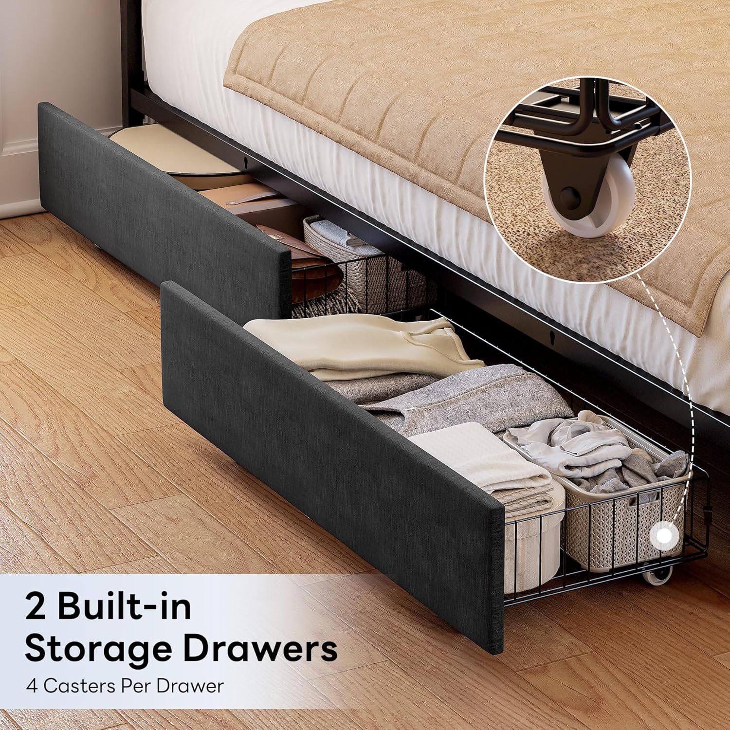 LIKIMIO Leather Corner Bed