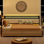 LIKIMIO Leather Corner Bed