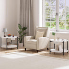 LIKIMIO 2-Tier Round End Table （23.6”）