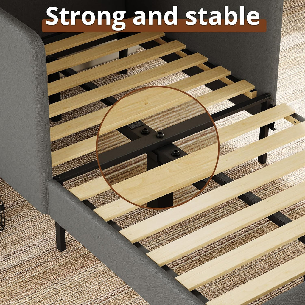 LIKIMIO Adjustable Bed Rails Corner Bed 