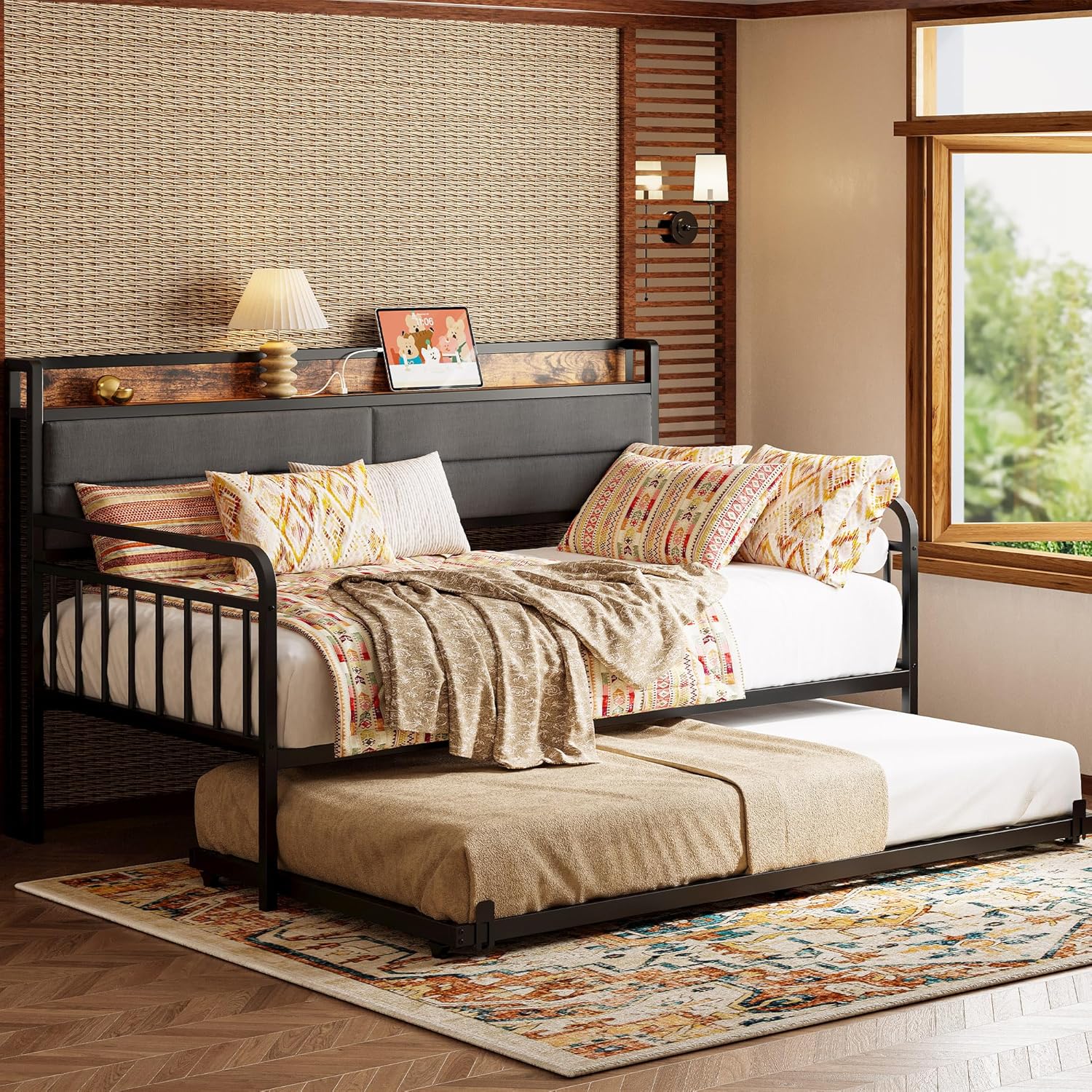 LIKIMIO Trundle Sofa Bed