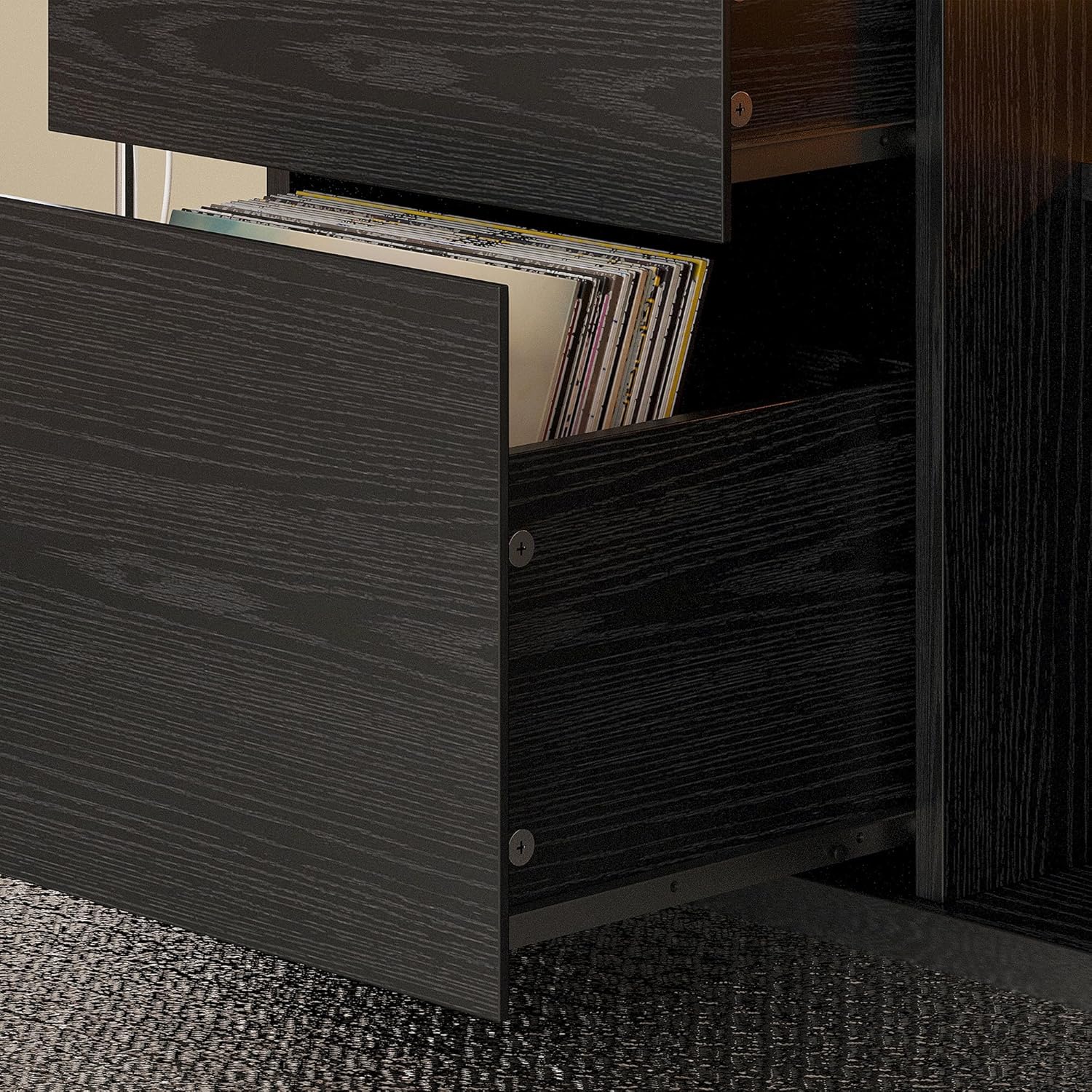 LIKIMIO Wooden Charging Station Nightstand