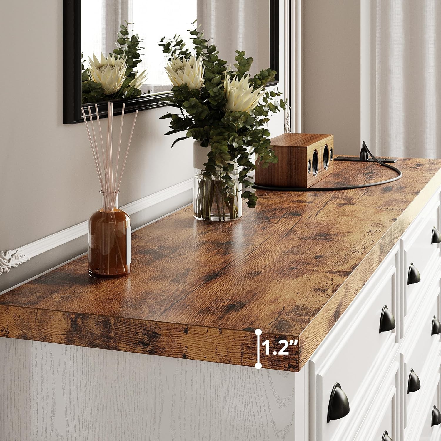 LIKIMIO Wooden 6-Drawers Dresser (59” )