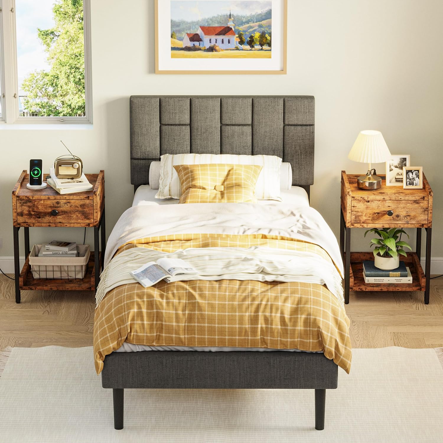 LIKIMIO Retro Charging Nightstand