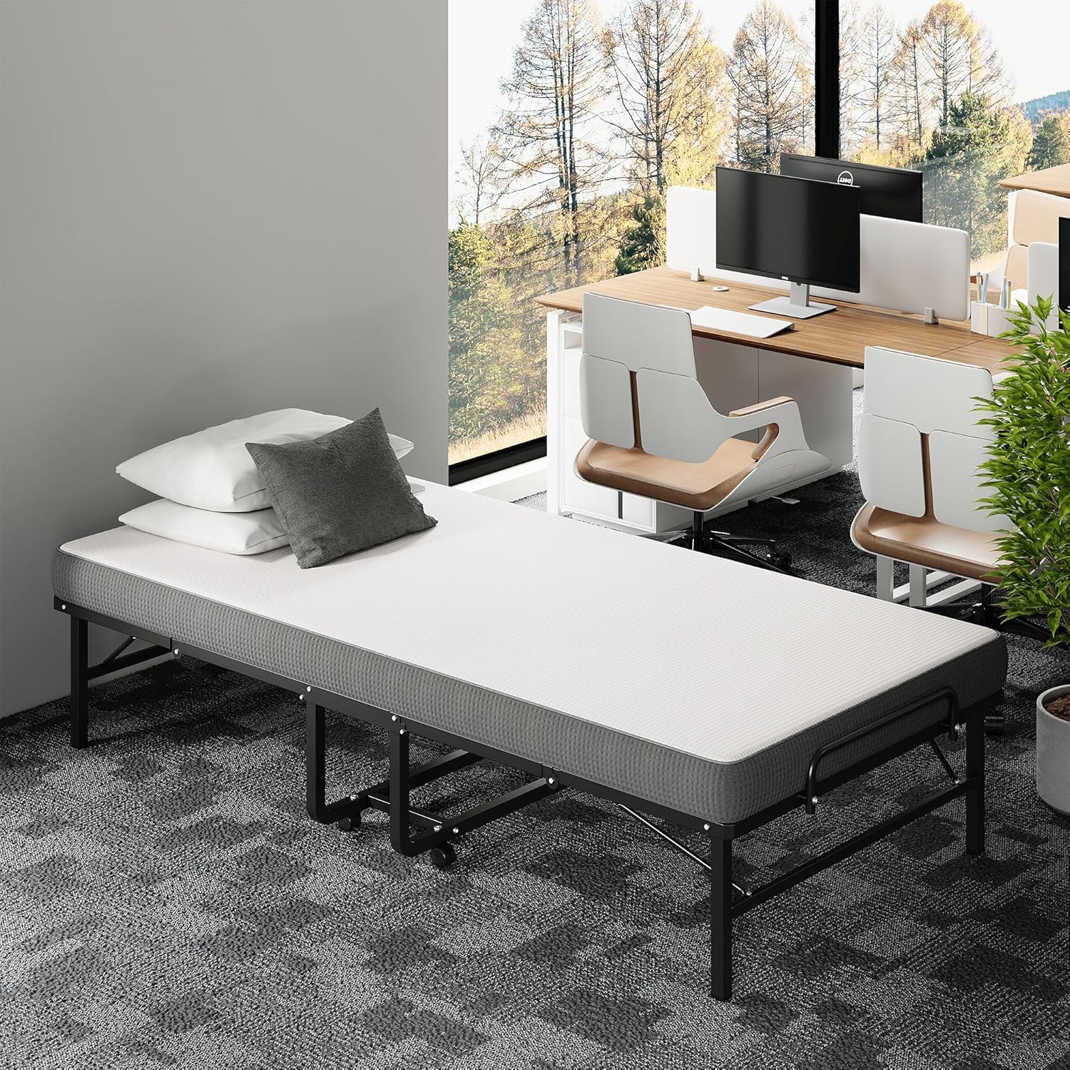 LKIMIO Portable Folding Bed & Marttress
