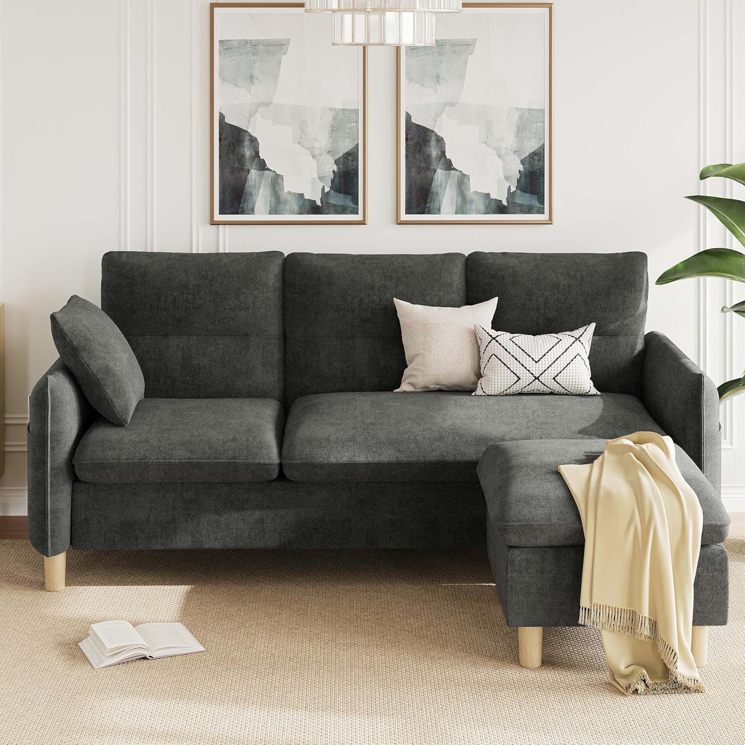 LIKIMIO 80" L-Shaped Sofa