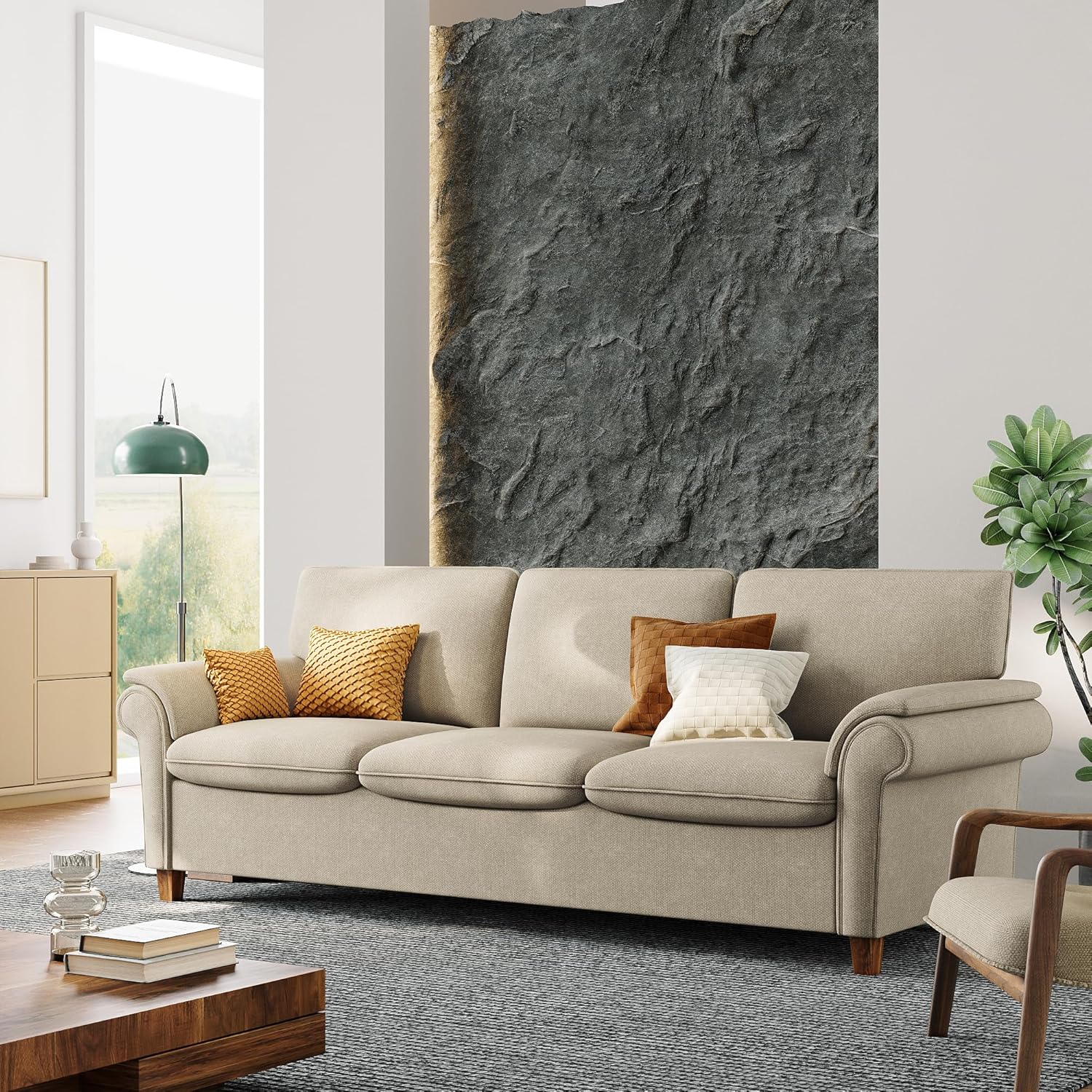 LIKIMIO 89" USB Extra Deep Sofa