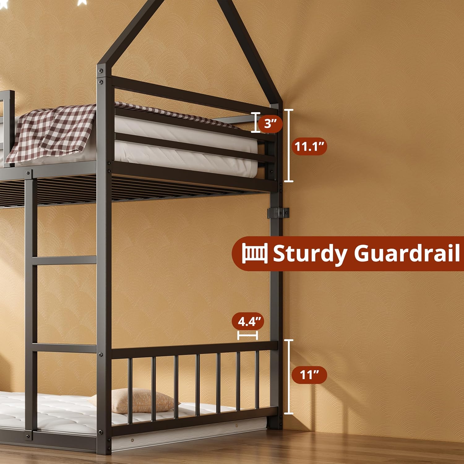 LIKIMIO Bunk Bed Frame