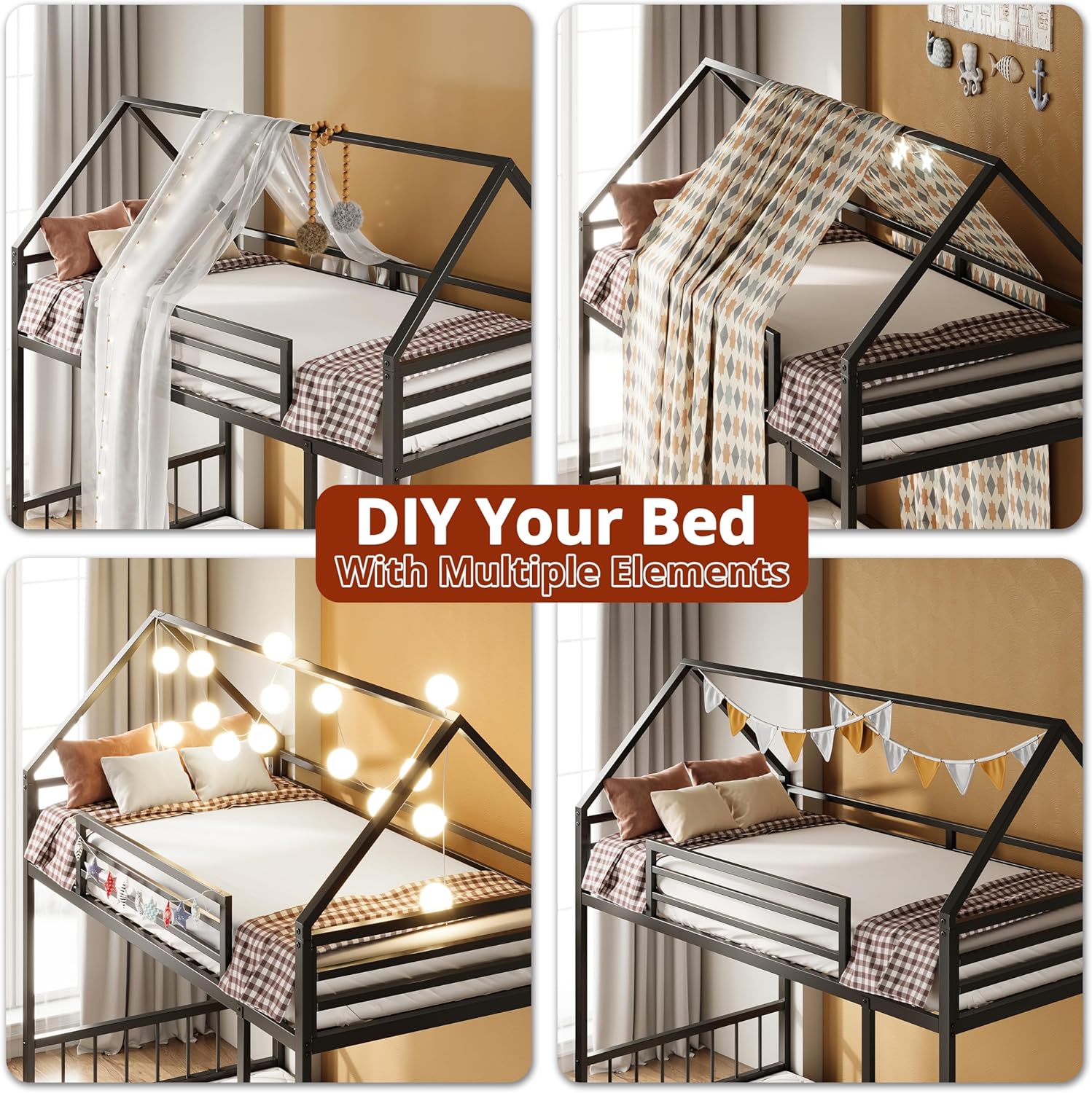 LIKIMIO Bunk Bed Frame