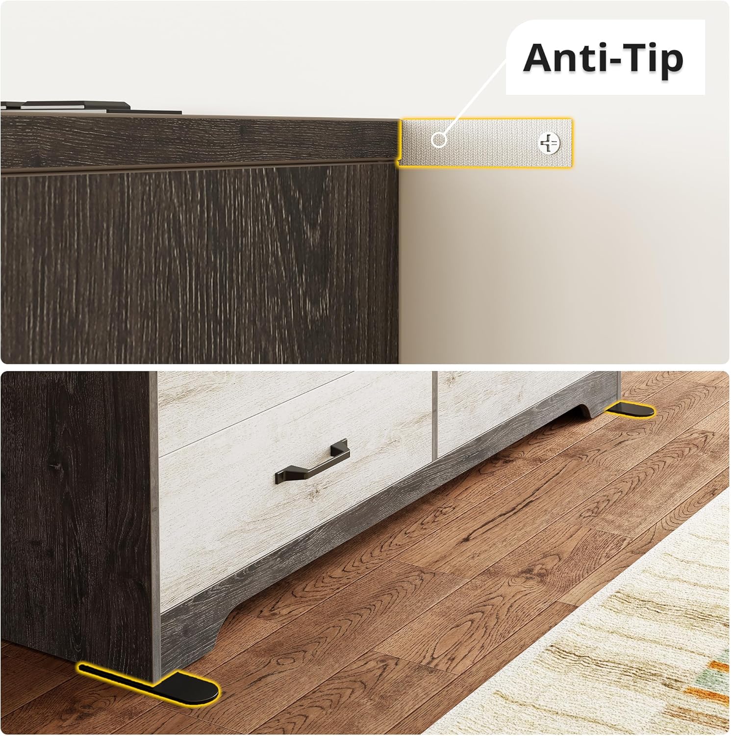 LIKIMIO LED Wooden Tallboy (48.4")