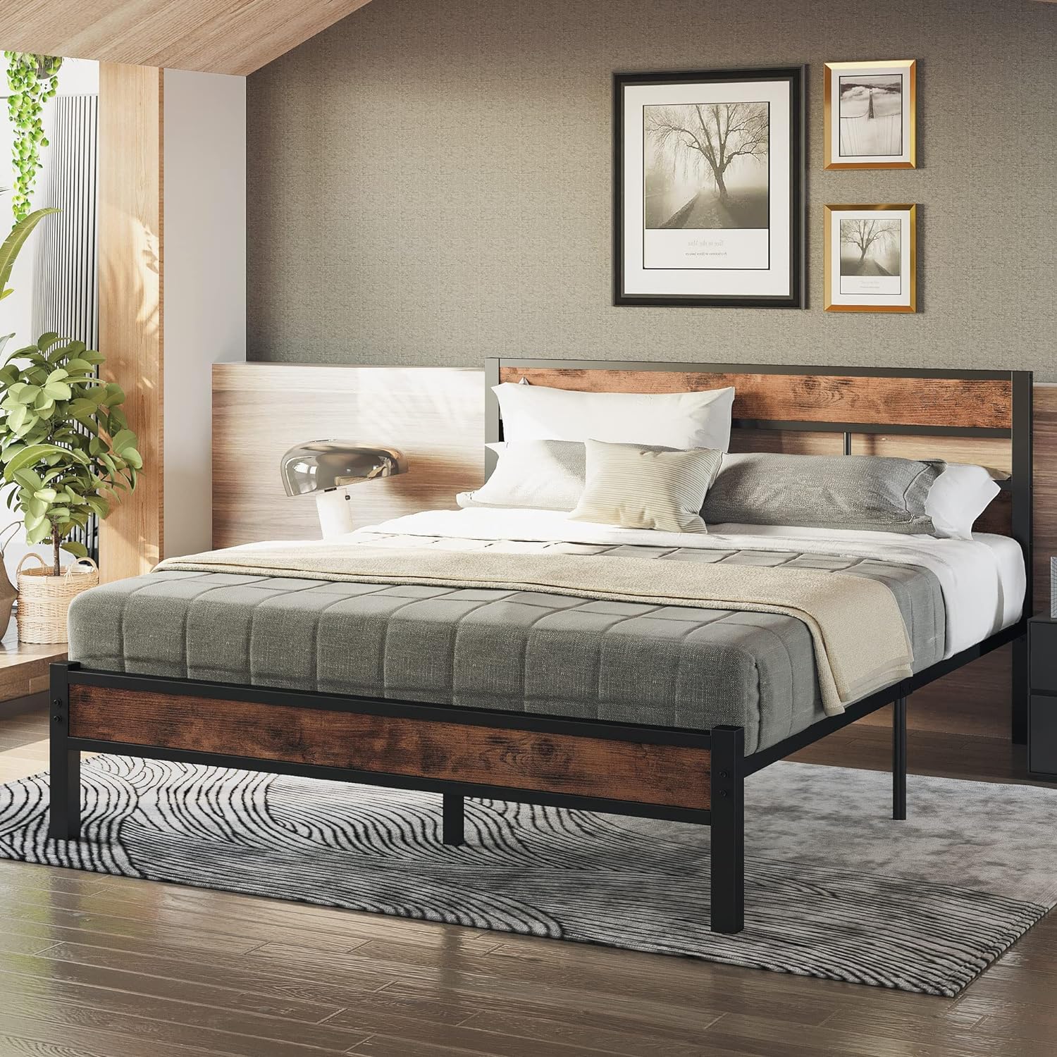 Stylish Mental Bed Frame – Likimio