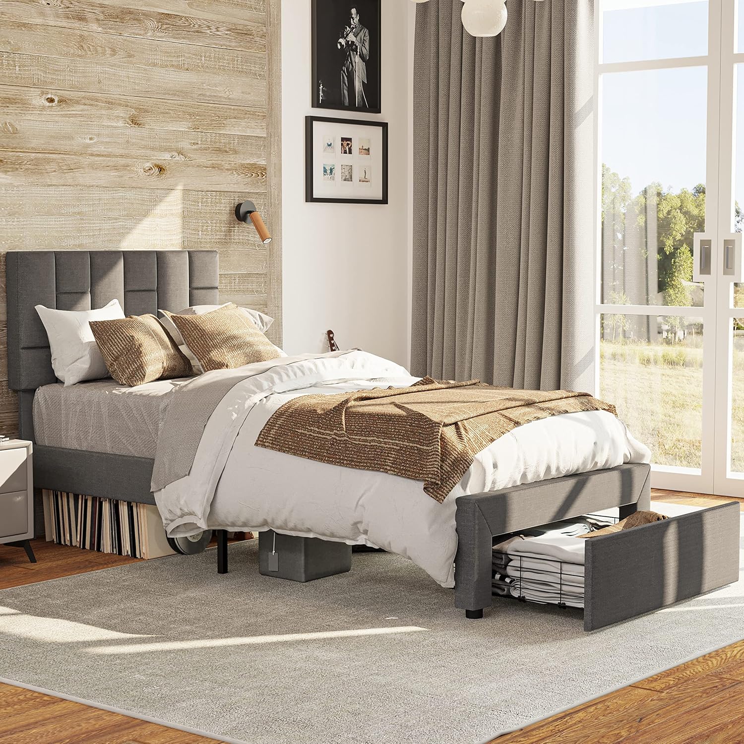 LIKIMIO Storage Bed Frame