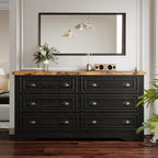 LIKIMIO Wooden 6-Drawers Dresser (59” )