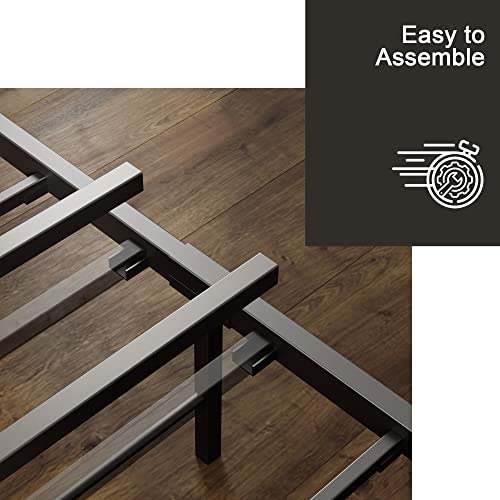 LIKIMIO Double Storage Headboard Vintage Bed Frame