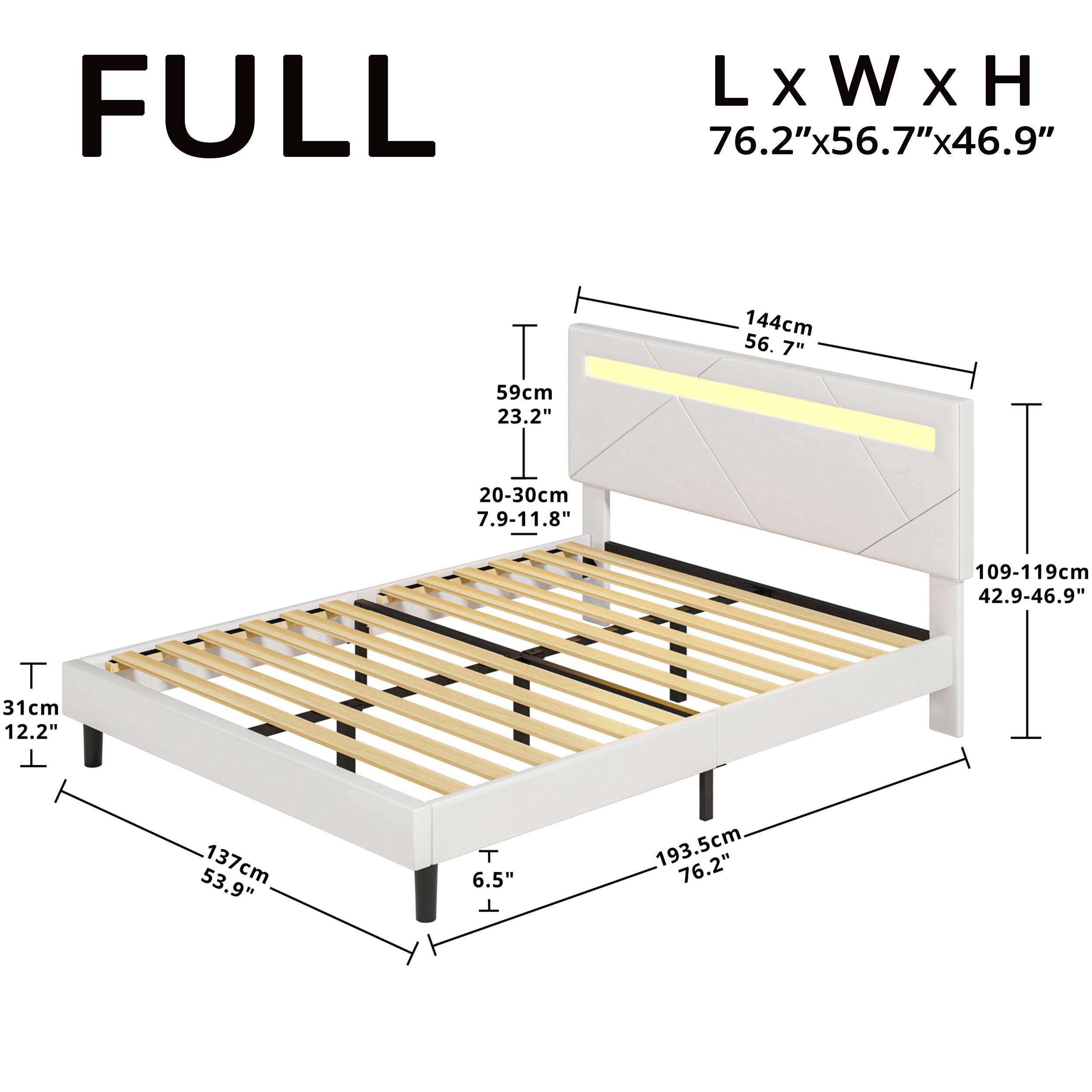 LIKIMIO LED Bed Frame (Smart APP Control)