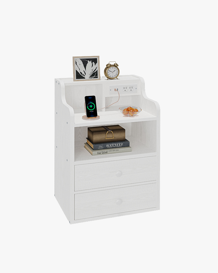 LIKIMIO Charging Station & Partition End Table