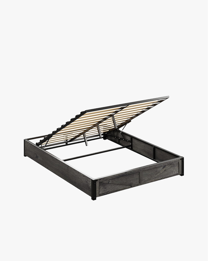 LIKIMIO Wooden Slatted Platform Bed Frame