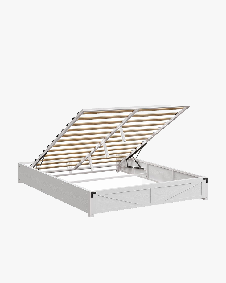 LIKIMIO Wooden Slatted Platform Bed Frame