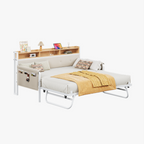 LIKIMIO Storage Sofa Bed on Casters