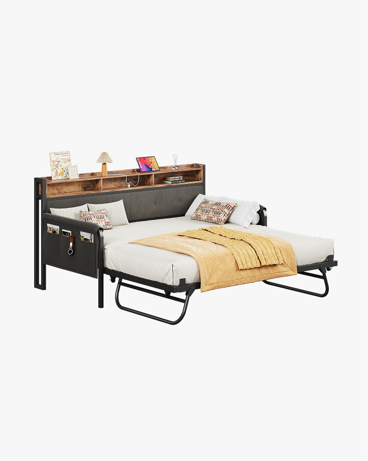 LIKIMIO Storage Sofa Bed on Casters