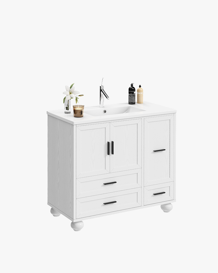 LIKIMIO Modern Wooden Bathroom Vanity (30"/36")