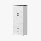LIKIMIO Wooden Sensor Light Wardrobe Closet（70.9”）