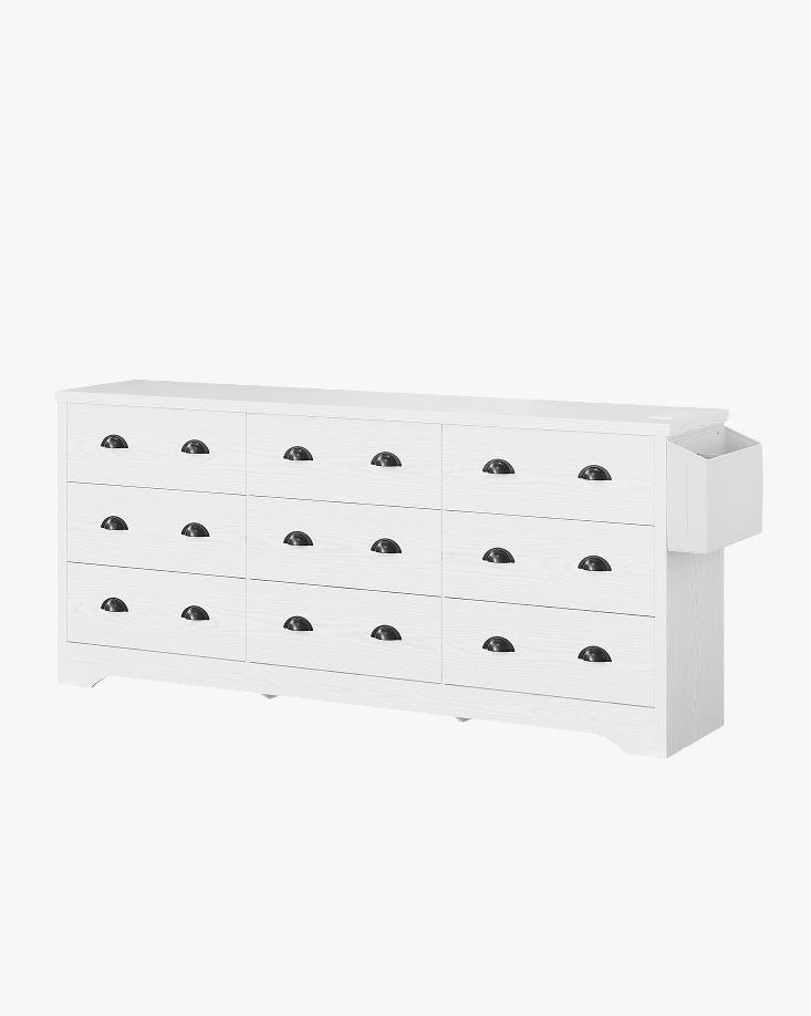 LIKIMIO Wooden 9-Drawer Dresser (63")